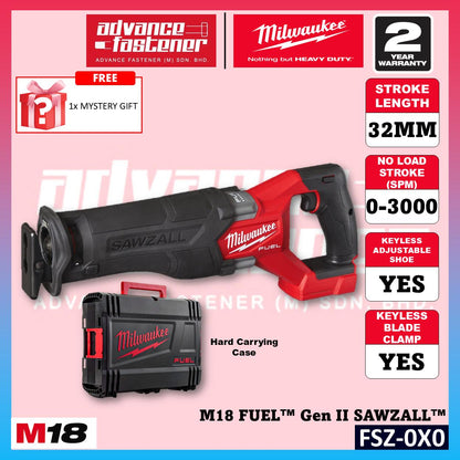 Milwaukee FSZ-502X / FSZ-0X0 M18 FUEL Gen II SAWZALL Reciprocating Saw