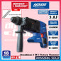 Akaido AKM26BL 21V Brushless Cordless 3 IN 1 Rotary Hammer 26MM 3.8J
