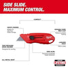 Milwaukee 48-22-1515 / 48-22-1516 Side Sliding Utility Knife / Compact Side Sliding Utility Knife