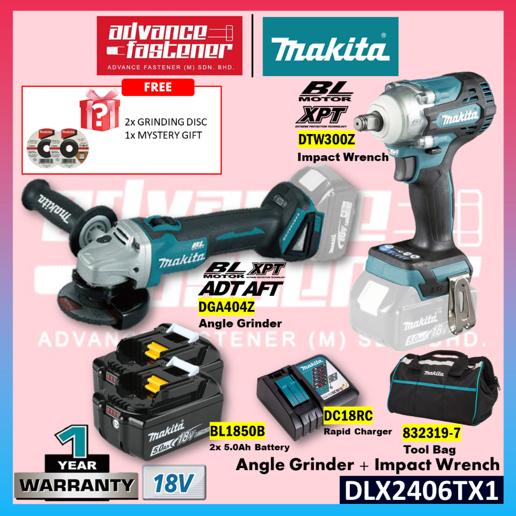 MAKITA DTW2406TX1 COMBO SET (DTW300+DGA404)