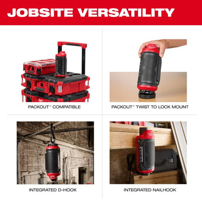 Milwaukee M12 Jobsite Speaker Duo Kit SPEJSG2-0 M12 Jobsite AUDIO LINK Speaker