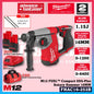 Milwaukee FHAC16-601B / FHAC16-0 M12 FUEL Compact SDS-Plus Rotary Hammer 16MM
