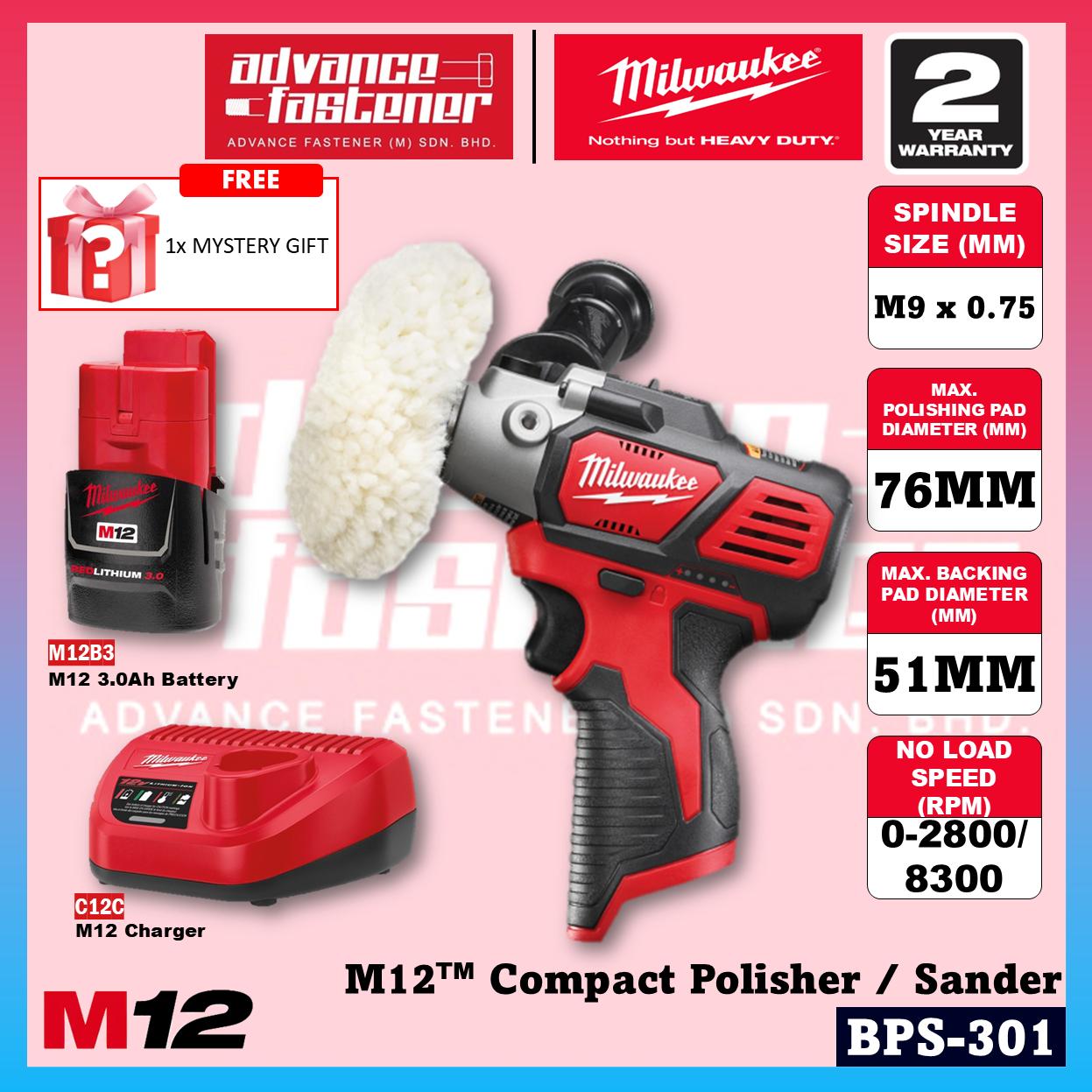 Milwaukee BPS-401 / BPS-0 M12 Compact Polisher / Sander