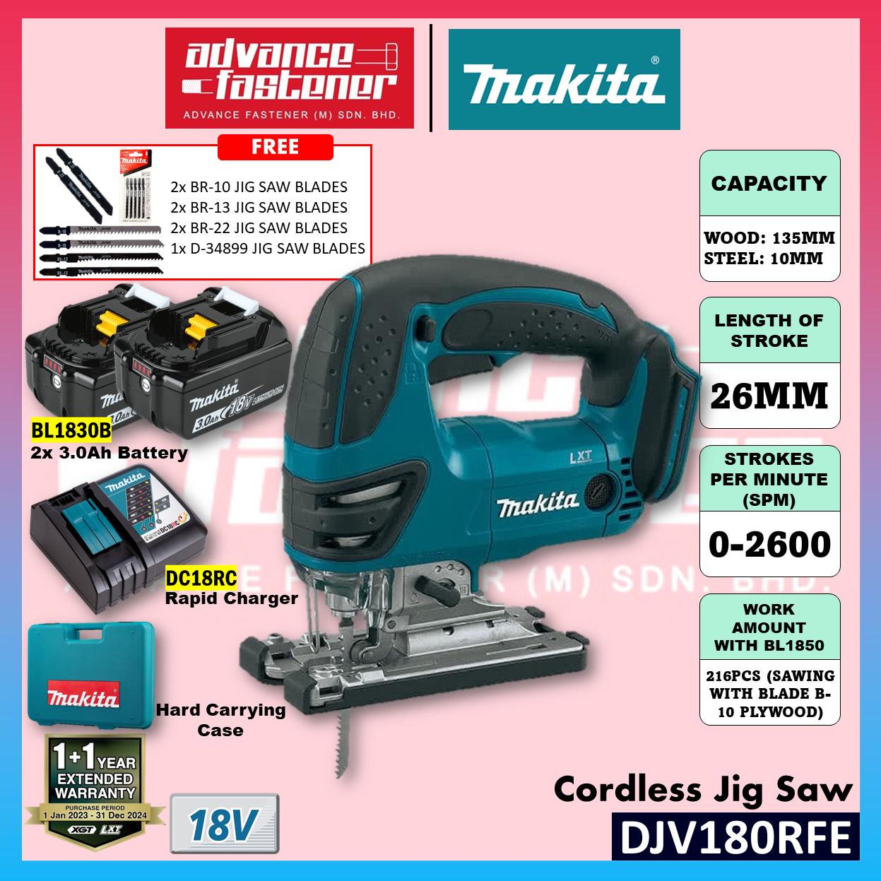 Makita DJV180RFE / DJV180Z 18V Cordless Jig Saw
