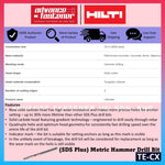 Hilti TE-CX SDS-Plus Metric Hammer Drill Bit 12 x 400MM / 14 x 400MM / 16 x 400MM