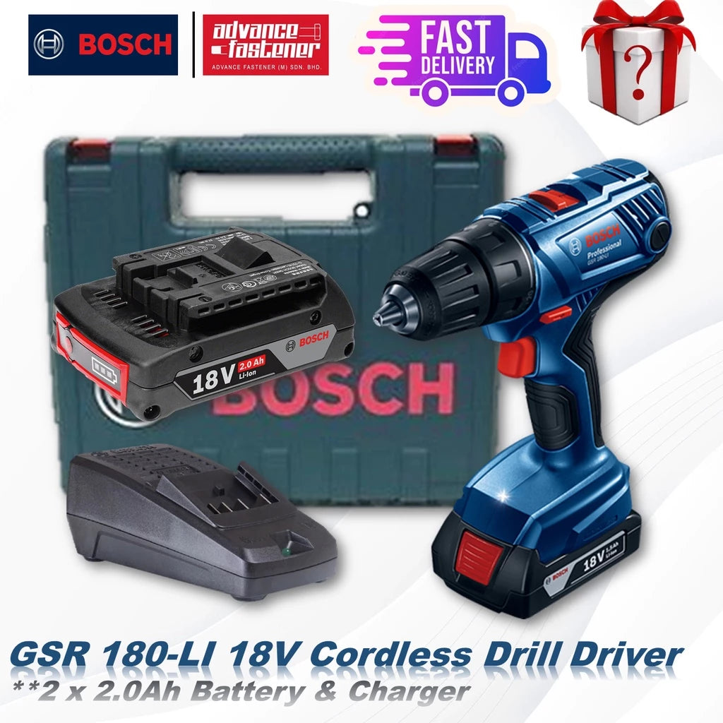 Bosch GSR 180-LI 18V Cordless Drill Driver
