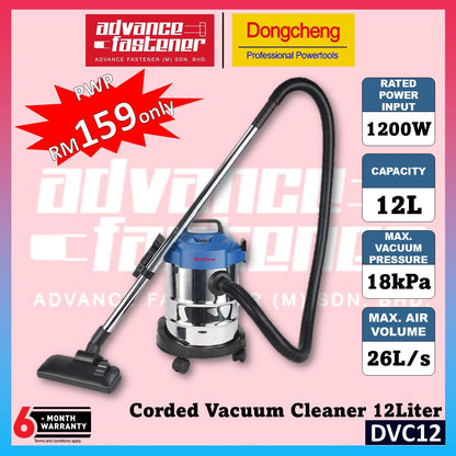 OFFER PWP DONG CHENG DVC12 Corded Vacuum Cleaner 12 Liter 1200W