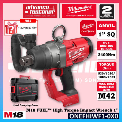 Milwaukee ONEFHIWF1-0X0 M18 FUEL High Torque Impact Wrench 1" 2400Nm ( ONE-KEY )