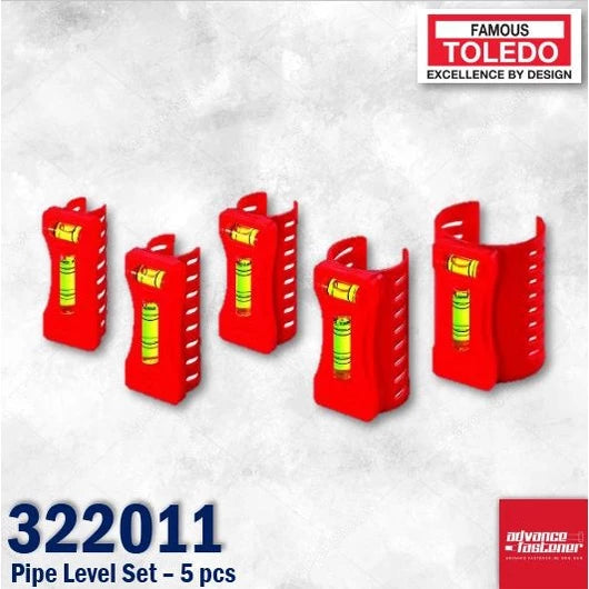Toledo 322011 Pipe Level Set – 5 pcs