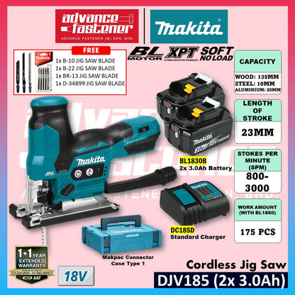 Makita DJV185 / DJV185Z 18V Cordless Jig Saw
