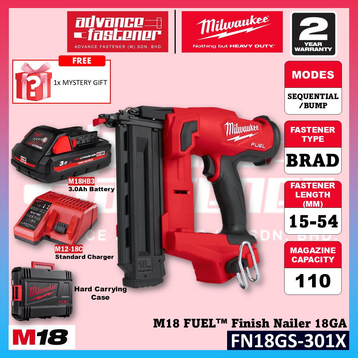 Milwaukee FN18GS-502X / FN18GS-0X0 M18 FUEL Finish Nailer 18Ga