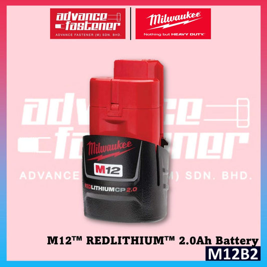 MILWAUKEE M12 Batteries And Chargers For 2.0Ah / 3.0Ah / 4.0Ah / 6.0Ah RED-LITHIUM-ION Battery