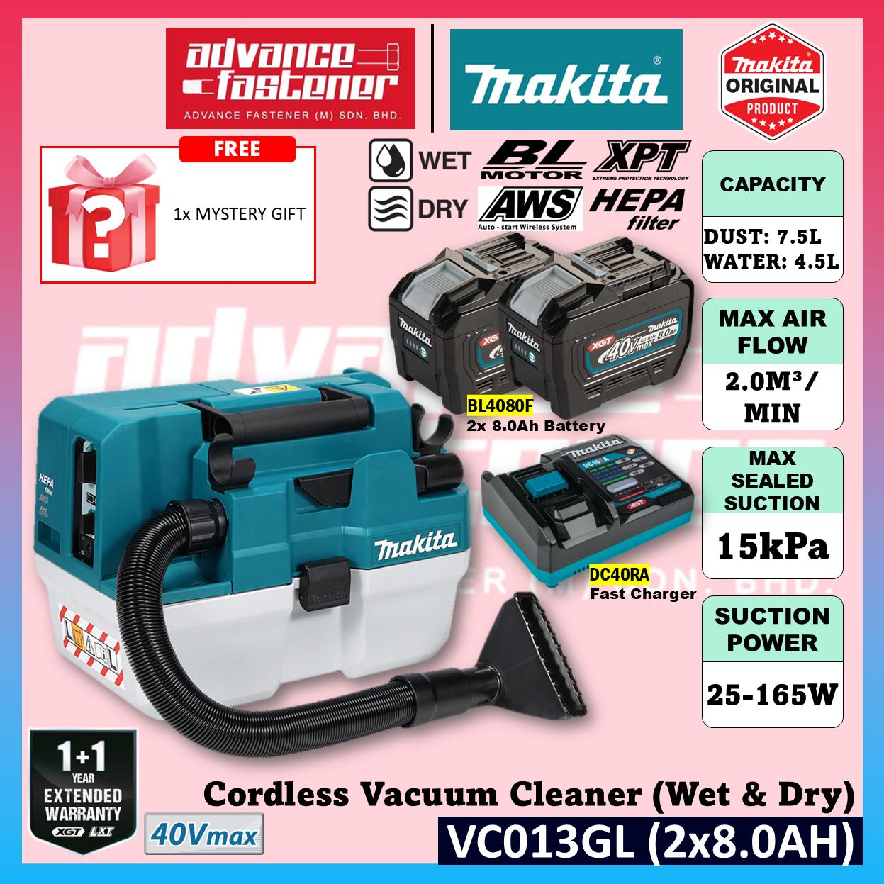 Makita VC013GL / VC013GLZ 40Vmax Cordless Vacuum Cleaner ( Wet & Dry )