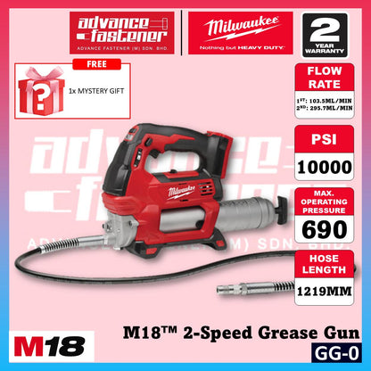 Milwaukee GG-501B / GG-0 M18 2-Speed Grease Gun 10,000 PSI