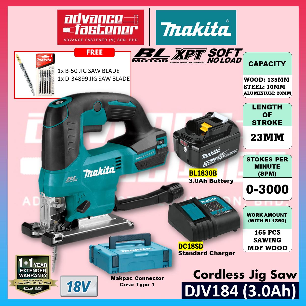 MAKITA DJV184RFJ / DJV184Z 18V Cordless Jig Saw