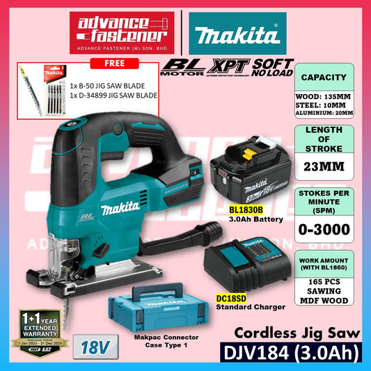 MAKITA DJV184RFJ / DJV184Z 18V Cordless Jig Saw
