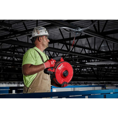 Milwaukee FPFT-501 / FPFT-0 M18 FUEL Powered Fish Tape Kit w/ FPFT18ACCY01 30m x 6mm Non-Conductive Powered Fish Tape Replacement Cartridge