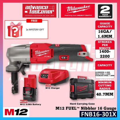 Milwaukee FNB16-401X / FNB16-0X M12 FUEL Nibbler 16 Gauge