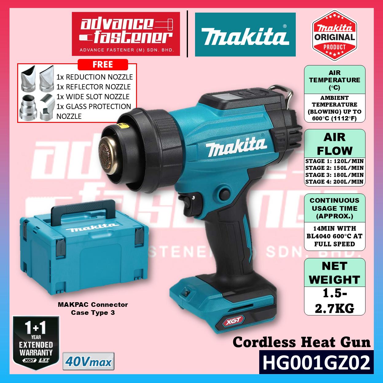 MAKITA HG001GZ02 40Vmax Cordless Heat Gun 600°C