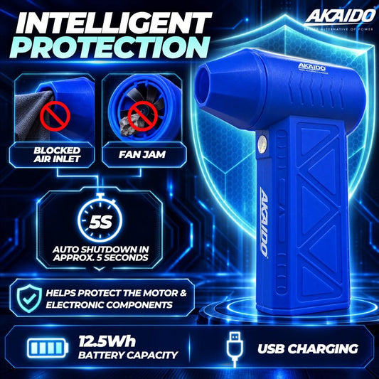 AKAIDO AKJET130 Brushless 2 IN 1 Jet Blower & Vacuum