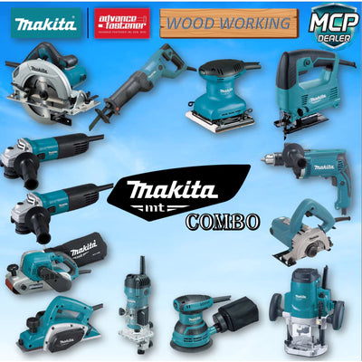 MAKITA MT SERIES COMBO SET (M5801B Circular Saw M1902B Planer M4301B Jig Saw M3700B Trimmer)