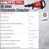 HILTI TE 1000-AVR Concrete Breaker Demolition Hammer 1750W 26J