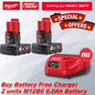 MILWAUKEE M12 Batteries And Chargers For 2.0Ah / 3.0Ah / 4.0Ah / 6.0Ah RED-LITHIUM™-ION Battery