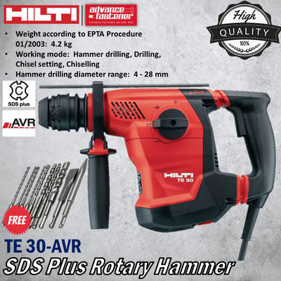 HILTI TE 30-AVR SDS Plus Rotary Hammer 3.6J