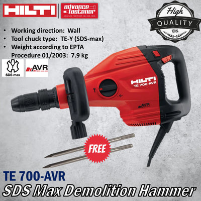 HILTI TE 700-AVR SDS Max Demolition Hammer 1300W 11.5J