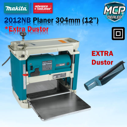 MAKITA 2012NB Table Wood Planer 304MM (12”) *ADD-ON Planer Blade & Dustor