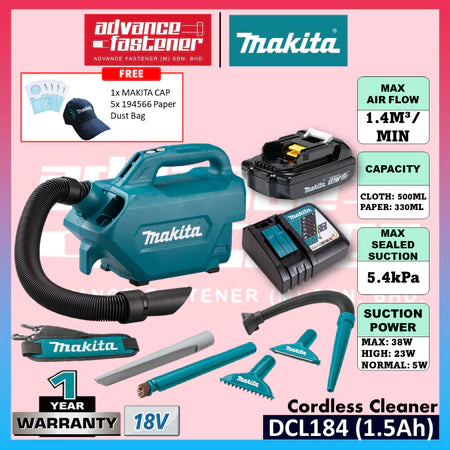 MAKITA DCL184Z 18V Cordless Cleaner