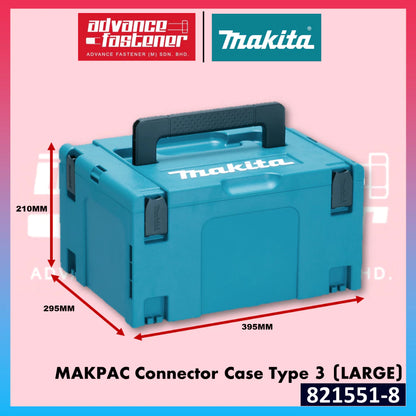 MAKITA Makpac Connector Case 4 Types (Small / Medium / Large / Largest) Full Set / Makpac Organizer