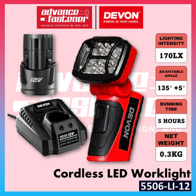 DEVON 5506-LI-12 12V Cordless LED Worklight
