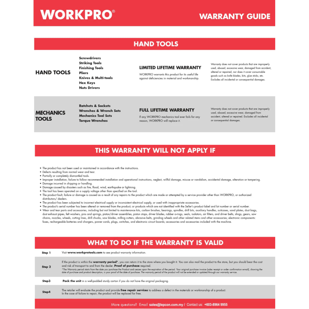 WORKPRO 382003 15-in-1 Pliers Multi-Tool