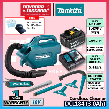 MAKITA DCL184Z 18V Cordless Cleaner