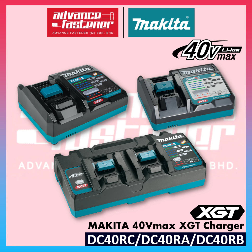 MAKITA DC40RA / DC40RC / DC40RB 40Vmax XGT Fast Charger / Standard Charger / Dual Port Fast Charger