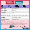 MAKITA DUH523RME / DUH523RFE / DUH523Z 18V Cordless Hedge Trimmer 520MM (20-1/2