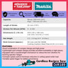 Makita DJR189 / DJR189Z 18V Cordless Recipro Saw Brushless Reciprocating Saw