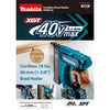 MAKITA 40Vmax 40V XGT Cordless Combo 2 ( FN001G Cordless Brad Nailer / PT001G Cordless Pin Nailer)