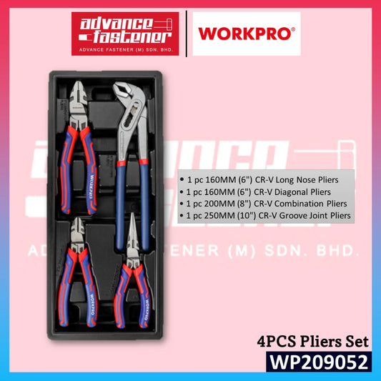 WORKPRO WP209052 4PCS Pliers Set