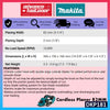 Makita DKP181RTJ / DKP181Z 18V Cordless Planer 82MM (3-1/4