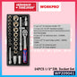 WORKPRO WP209041 24PCS 1/2" DR. Socket Set