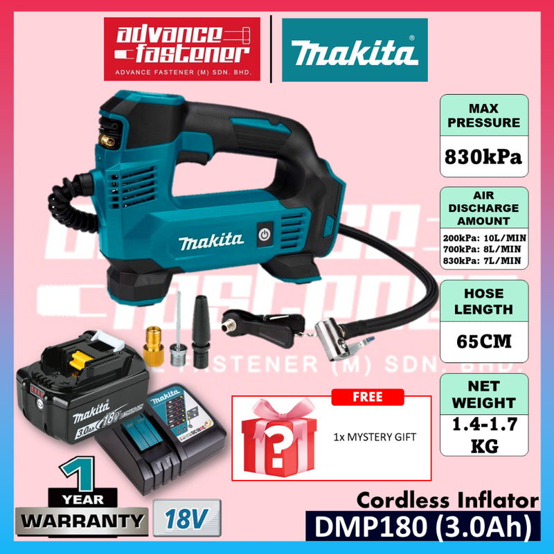 MAKITA DMP180Z / DMP180 18V Cordless Inflator