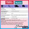 MAKITA DCL180FRFW / DCL180RFB / DCL180ZB / DCL180Z / DCL180 18V Cordless Vacuum Cleaner / 191D75-5 / 199491-1 Cyclone