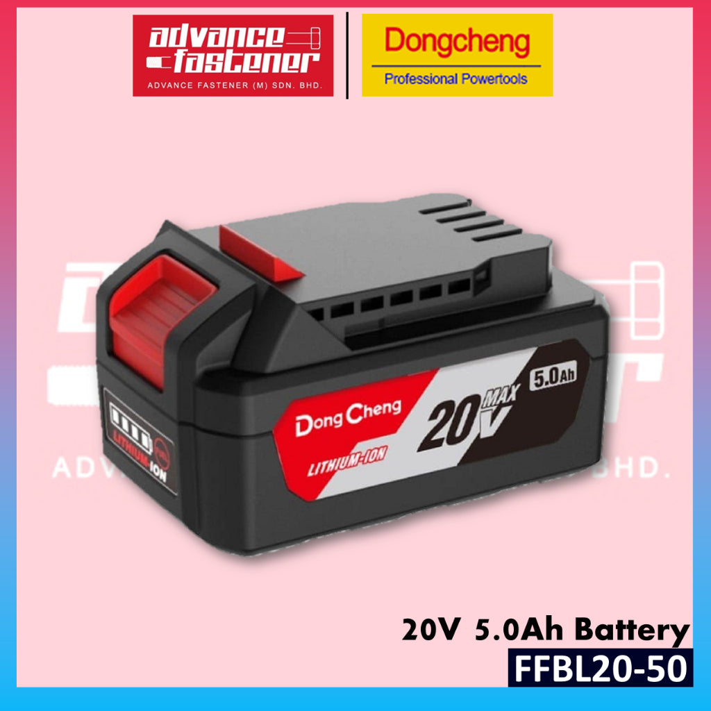 Dongcheng Original 20V Li-ion Battery & Charger Set | 2.0Ah 4.0Ah 5.0Ah 6.0Ah | FFBL20-20 / 40 / 50 / 60