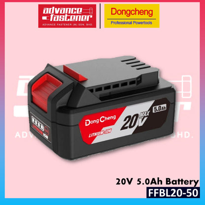 Dongcheng Original 20V Li-ion Battery & Charger Set | 2.0Ah 4.0Ah 5.0Ah 6.0Ah | FFBL20-20 / 40 / 50 / 60