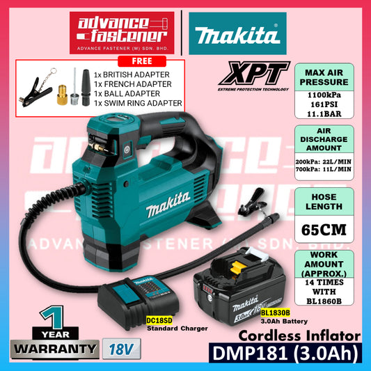 MAKITA DMP181Z / DMP181 18V Cordless Inflator