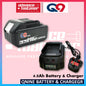 EUROHIT / MAKUTE / QNINE Q9 Li-ion 20V 4.0Ah Battery 4000mAh and Battery Charger 【Lithium】**Same Use**
