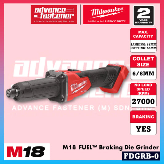 MILWAUKEE FDGRB-301 / FDGRB-0 M18 FUEL™ Braking Die Grinder