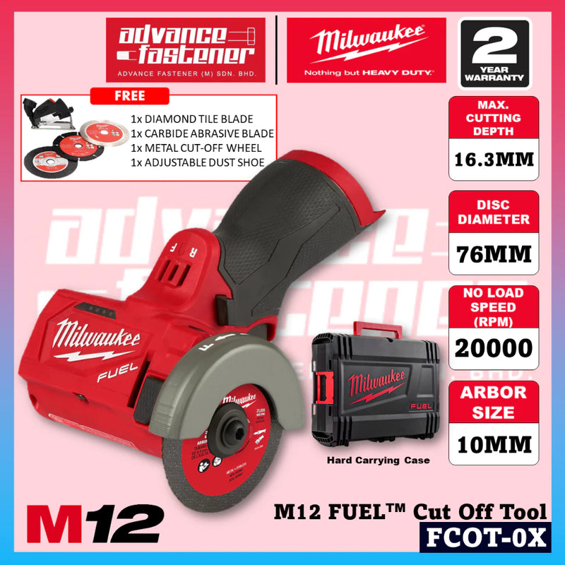Milwaukee FCOT-402X / FCOT-251X / FCOT-0X M12 FUEL™ Cut Off Tool